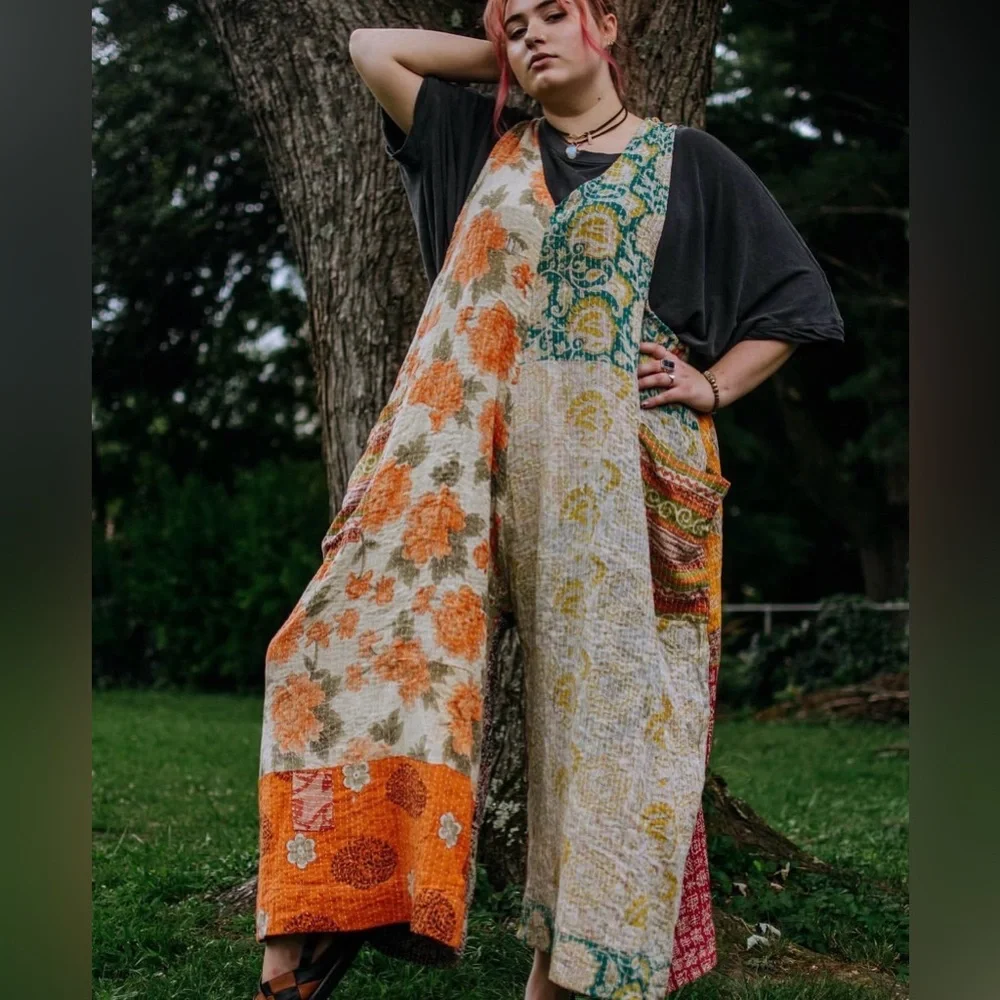 Kantha Bae Harmony Bohemian Wide-Leg Jumpsuit - Picture 5 of 14